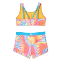 Ensemble 2 Pièces Bralette et Short de Bain Reebok Delta Pour Fille