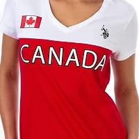 T-shirt de la fête du Canada pour femmes de l'USPA