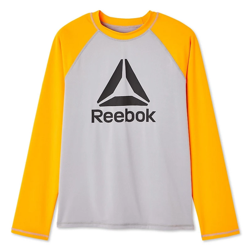 Reebok Boys Delta Long Sleeve Rashguard, Reebok Swimwear