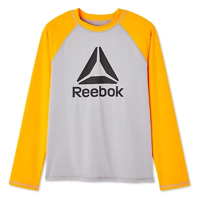 Reebok Boys Delta Long Sleeve Rashguard, Reebok Swimwear