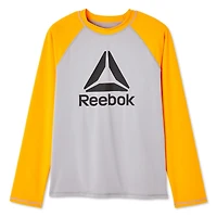 Reebok Boys Delta Long Sleeve Rashguard, Reebok Swimwear