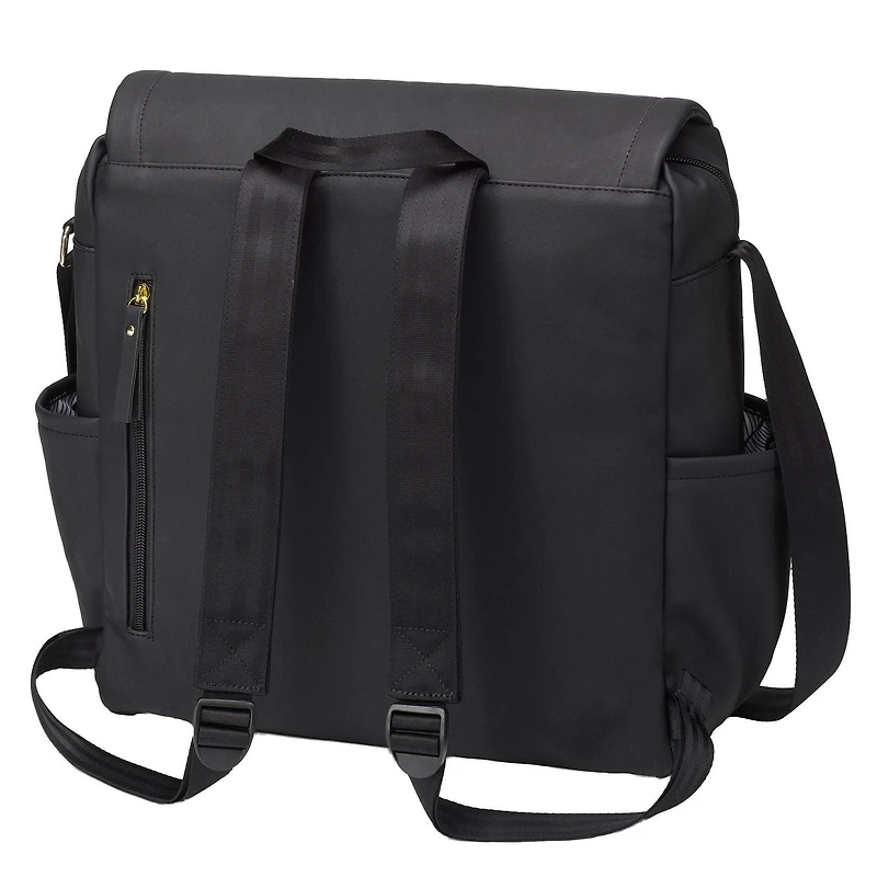 Petunia Pickle Bottom Boxy Backpack Sac à couches en noir graphite - Sac à dos à langer - Compartiments isolés