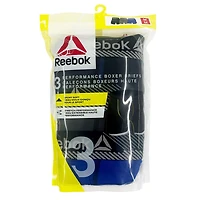 Reebok 3 Performance Boxer Briefs, Size S-XL