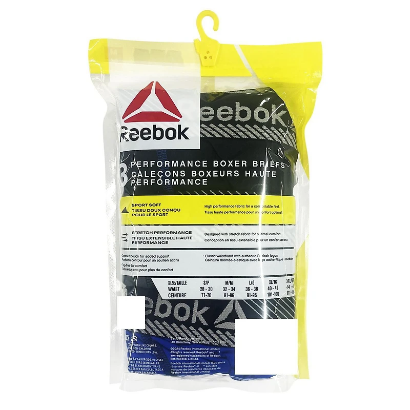 Reebok caleçons boxeurs haute performance Taille P.-TG.