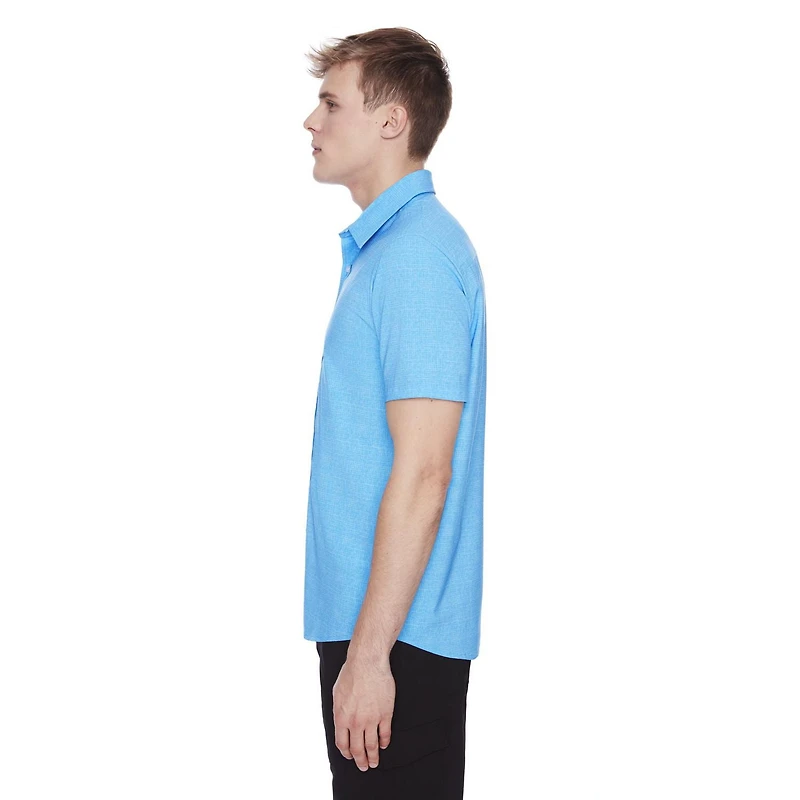 Chemise manches courtes pour homme Dark Black