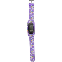 Montre Podomètre Numérique pour Enfants – Motif Licorne & Arc-en-Ciel (Violet) Podomètre pour enfants