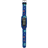 Montre Podomètre Numérique pour Enfants – Bracelet en Silicone Thème Espace