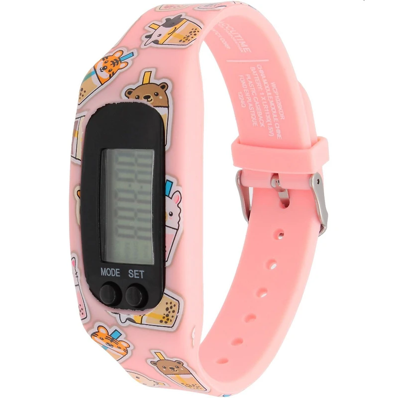 Kids’ Digital Pedometer Watch – Fun Silicone Strap with Cute Characters