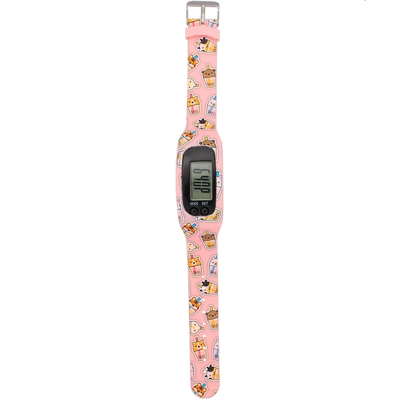 Kids’ Digital Pedometer Watch – Fun Silicone Strap with Cute Characters