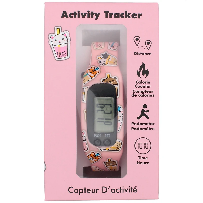 Kids’ Digital Pedometer Watch – Fun Silicone Strap with Cute Characters