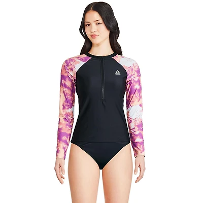 Rashguard À Manches Longues Reebok Pour Femmes Maillots De Bain