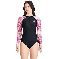 Reebok Long Sleeve Zip Up Rashguard