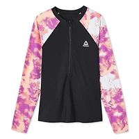 Reebok Long Sleeve Zip Up Rashguard