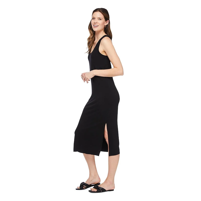 Robe drapée mi-longue George pour femmes