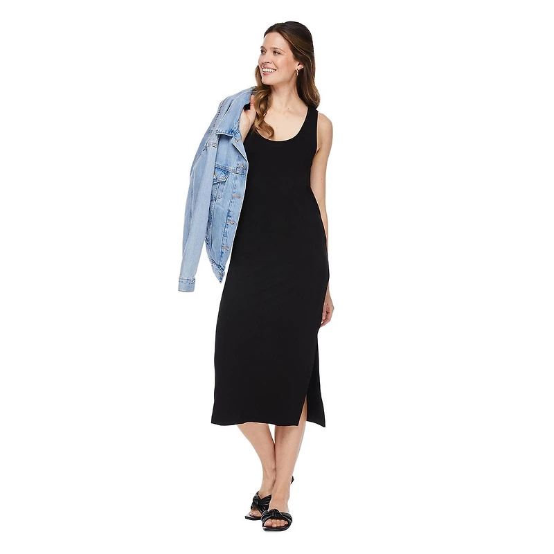 Robe drapée mi-longue George pour femmes