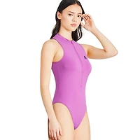 Reebok High Neck Zip Up One Piece