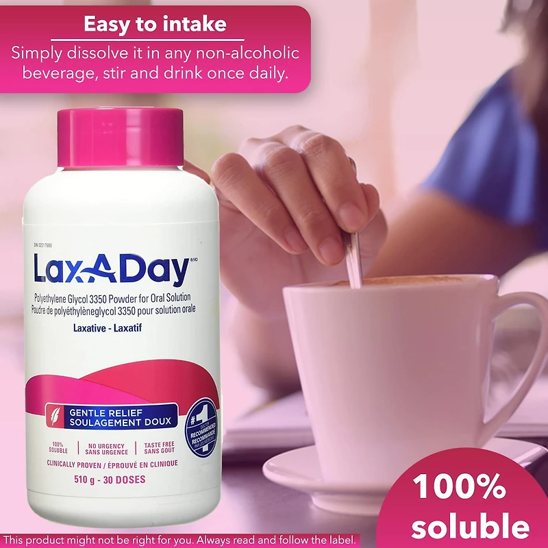 Lax-A-Day 510g Laxative Powder