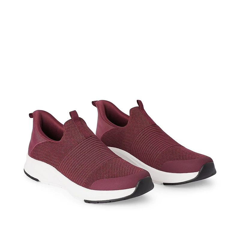 Athletic Works Women's Knit Slip-On Shoes, Wide Width Sizes 6-10