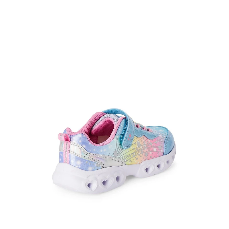 Athletic Works Girls' Light-Up Sneakers, Wide Width Sizes 11-3