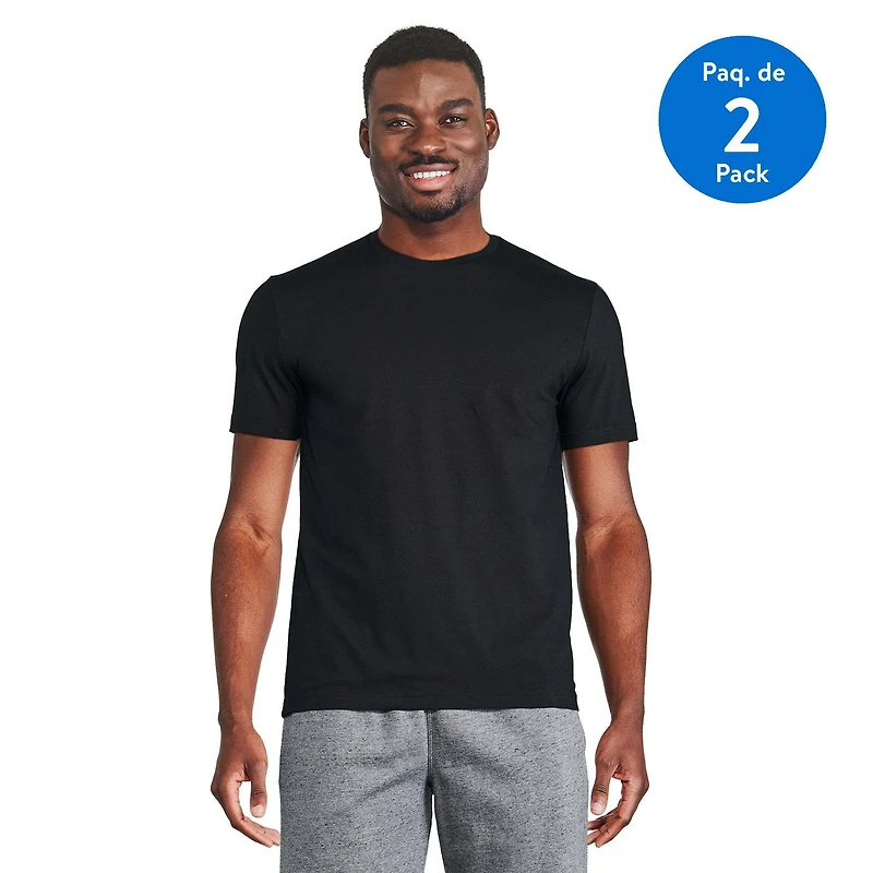 Lot de 2 t-shirts extensibles à encolure ras du cou George pour hommes