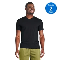 George Men's V-Neckline Tee 2-Pack