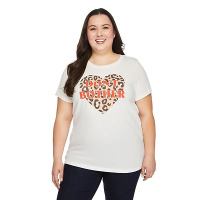 The Pink Closet Women's Plus Crew Neckline Tee