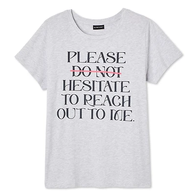 The Pink Closet Women's Plus Crew Neckline Tee, Sizes 1X-4X