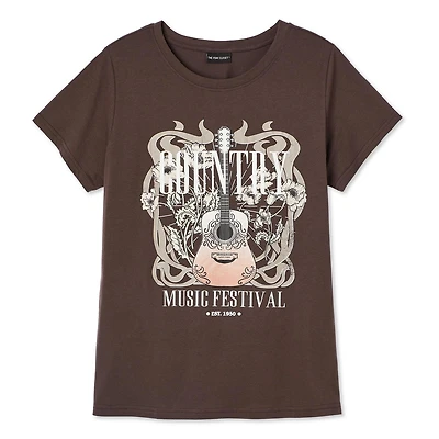 The Pink Closet Women's Plus Country Tee, Sizes 1X-4X