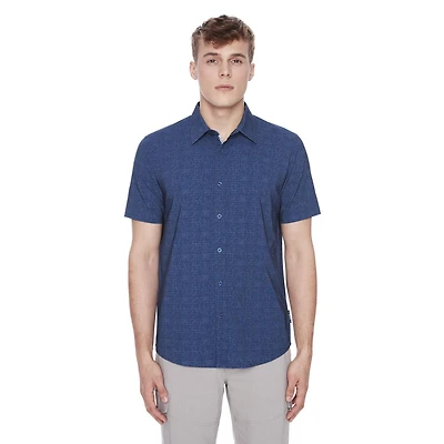 Chemise manches courtes pour homme Dark Black Tailles P-TTG