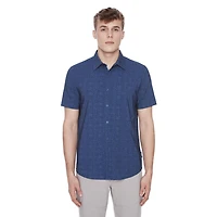Chemise manches courtes pour homme Dark Black Tailles P-TTG