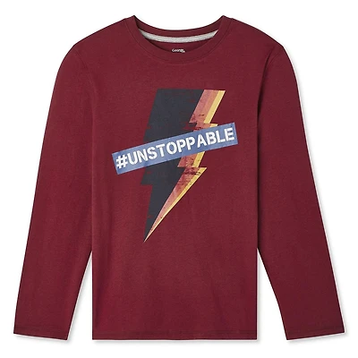 T-shirt à manches longues avec imprimé graphique George pour garçons