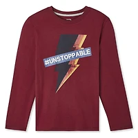 T-shirt à manches longues avec imprimé graphique George pour garçons