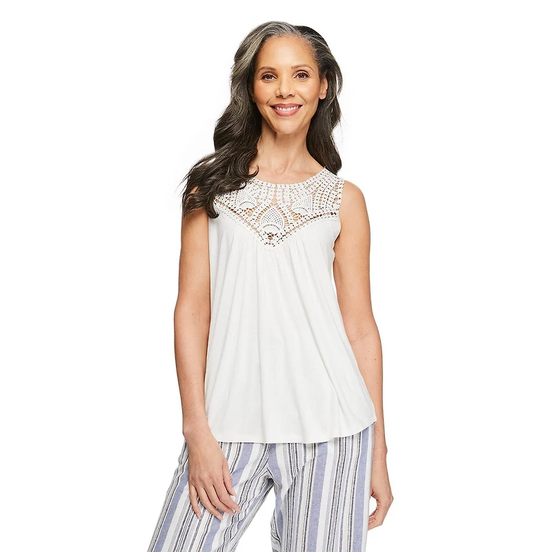 Débardeur avec empiècement crocheté Penmans pour femmes