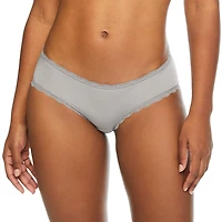 George Women's 3-Pack Microfiber Lace Trim Hipsters, Sizes S-XL