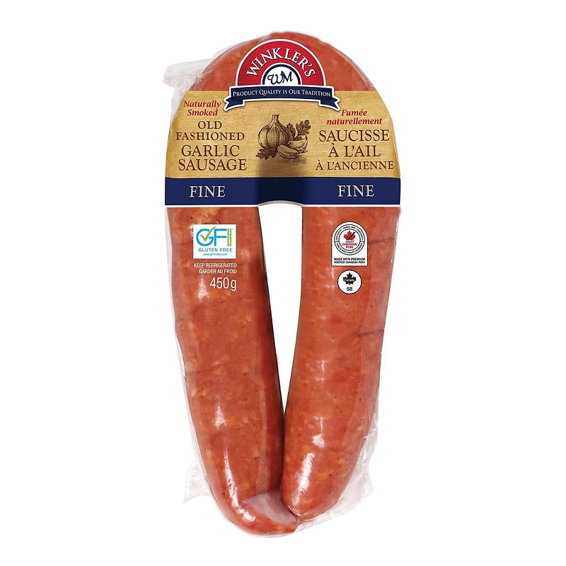 Saucisse fine à l’ail à l'ancienne Winkler’s 450g