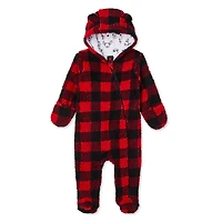 Grenouillère d’hiver en sherpa Canadiana unisexe pour nourrissons