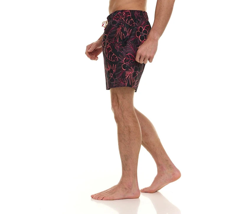 Laguna Men's Neon Floral 6" Volley Swim Trunk