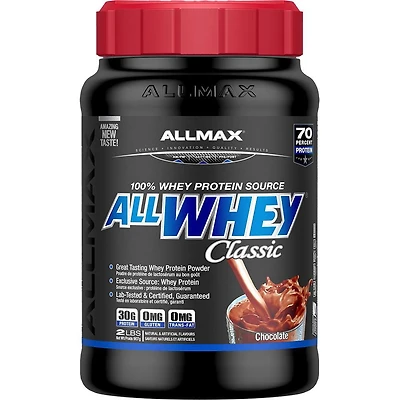 Allmax Allwhey Classic Poudre de chocolat aux protéines de lactosérum