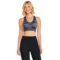 Soutien-gorge imprimé sans coutures à dos nageur Athletic Works pour femmes