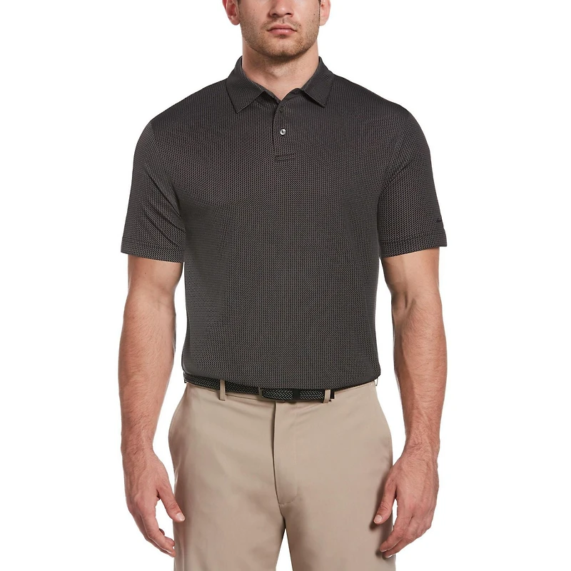 Polo de golf texturé Performance à manches courtes pour hommes