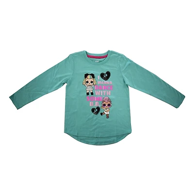 Les filles L.O.L SURPRISE! Je veux danser Hi-Lo T-shirt manches longues