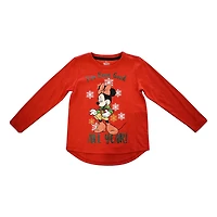 Girls Disney Minnie Is Good Hi-Lo Long Sleeve T-Shirt