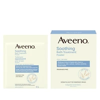 Traitement apaisant pour le bain Aveeno, eczéme, soulagement de la sécheresse cutanée, bain à l'avoine colloïdale, nettoyant, sans parfum 8 x 42 g