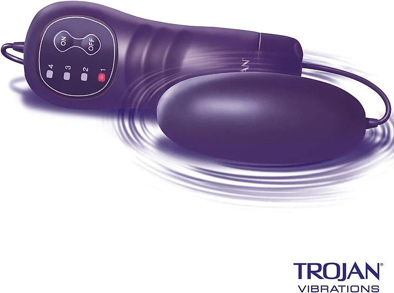 Trojan Vibrations Extrémité Vibrante Vibromasseur Avec Télécommande 1 Vibromasseur À Plusieurs Vitesses