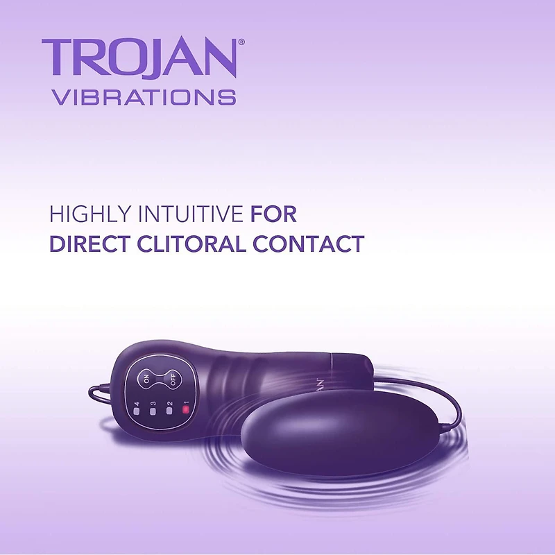 Trojan Vibrations Extrémité Vibrante Vibromasseur Avec Télécommande 1 Vibromasseur À Plusieurs Vitesses