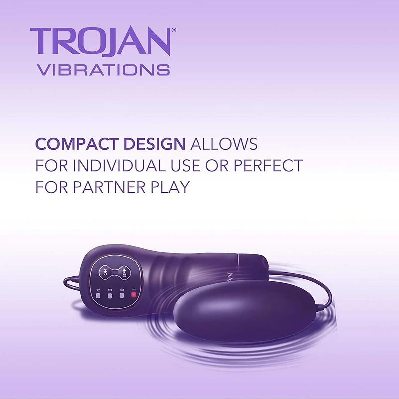 Trojan Vibrations Extrémité Vibrante Vibromasseur Avec Télécommande 1 Vibromasseur À Plusieurs Vitesses