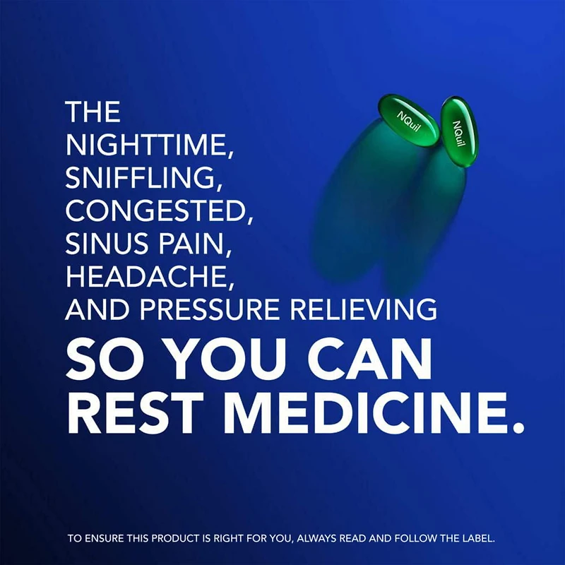 Vicks Capsules LiquiCaps NyQuil et DayQuil Sinus emballage duo 24 unités