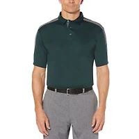 Ben Hogan Men's Golf Performance Heather Block Piping Detail Polo Shirt