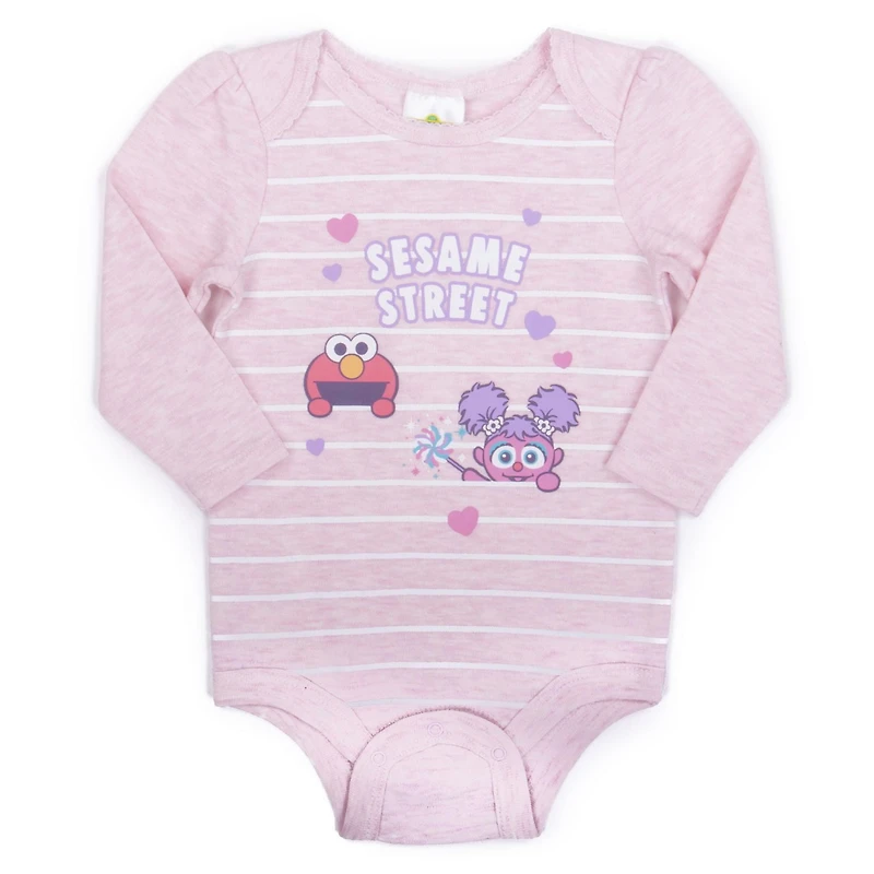 Sesame Street Cache-couche à manches longues pour bébés fille