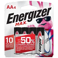 Energizer MAX AA Batteries (4 Pack), Double A Alkaline Batteries, Pack of 4 batteries